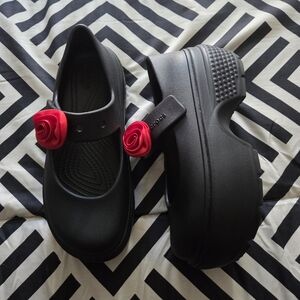 Crocs Mary Jane Platforms